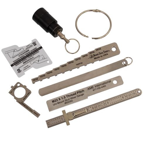 Myers Tire Supply Tire Inspection & Tool Kit for Fleets and Commercial Use – Complete Diagnostic Set with M22 Gauge Check, Thread Pitch Gauge, Brake Inspector, Rim Check & More in Saudi Arabia
