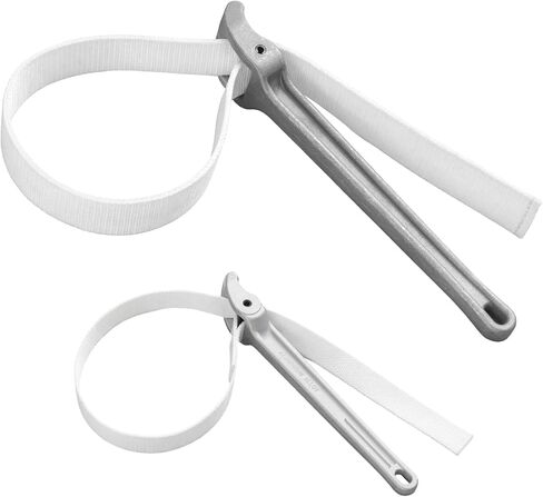 2 Pcs Adjustable Aluminum Oil Filter Strap Wrench Set,12 & 16-inch Pipe Wrench with Nylon Strap for Replacing Oil Filter Removal Tool for Tight Spaces,PVC Junctions in Saudi Arabia
