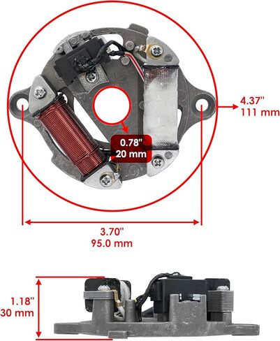 Caltric Stator Compatible With Yamaha Pw50 Pw-50 Y-Zinger 50 1990-2000 / 4X4-85560-M1-00 in Saudi Arabia