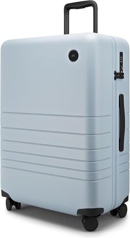 حقيبة أمتعة مونوس متوسطة الحجم (26.5 بوصة)، حقيبة سفر صلبة خفيفة الوزن مع قفل TSA، حقيبة سفر متينة، ضباب أزرق in Kuwait