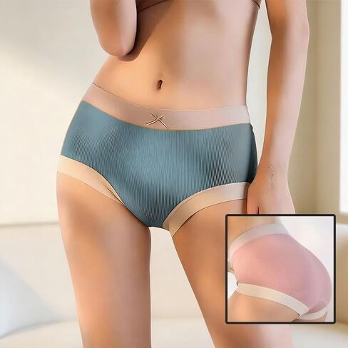 Women Seamless Mid Rise Underwear 6 Pack Soft Stretch Briefs Bow Design Full Coverage Panties for Home Office Travel in Saudi Arabia