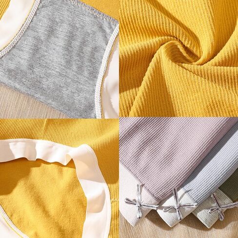 Women Seamless Mid Rise Underwear 6 Pack Soft Stretch Briefs Bow Design Full Coverage Panties for Home Office Travel in Saudi Arabia