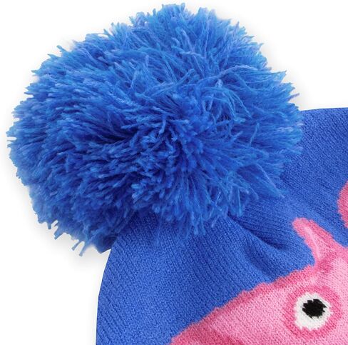 Peppa Pig Hat And Gloves For Boys, George Pig Kids Winter Hat Set, George Boys' Hats & Caps Set, One Size Blue in Saudi Arabia