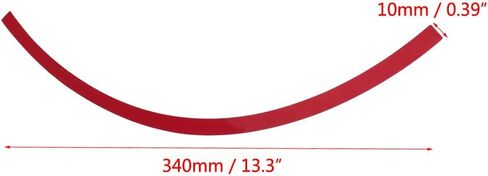 Car Rim Strip, 16 Pieces Universal Reflective Pinstripe Adhesive Strips for Wheel(Red) in Saudi Arabia