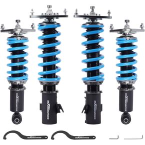 maXpeedingrods Coilover for Subaru Impreza WRX STI 2008-2014, 24 Levels Damper Adjustable Coilovers Suspension Kit Strut, Height Adjustable T6 Upgraded Lowering Kits Blue in Kuwait