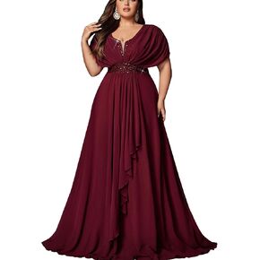 فساتين وصيفة العروس طويلة أنيقة للسيدات مقاس كبير لحفلات الزفاف والصيف والترتر، على شكل حرف A، وحفلات السهرة الطويلة، وحفلات الكوكتيل in Kuwait