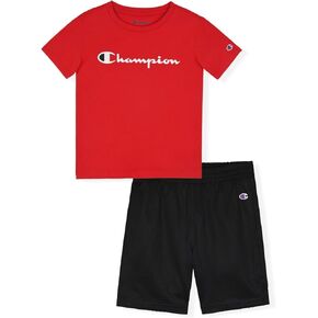 Champion Boys 2 Piece Short Sleeve Shirt and Mesh Shorts Sets in Kuwait