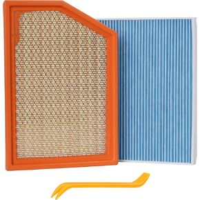 Engine Air Filter&Cabin Air Filter Combo Pack-Compatible with Jeep Cherokee 2014 2015 2016 2017 2018-CF12000&CA11877 in Kuwait