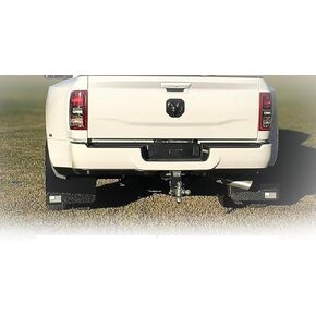 اللوحات الطينية من REK GEN 'Merica بشكل مزدوج - اللوحات الطينية شديدة التحمل للشاحنات وملحقات الشاحنات المزدوجة - الفولاذ المقاوم للصدأ - واقي رذاذ سهل التركيب - صنع في الولايات المتحدة الأمريكية (العلم الأسود) in Kuwait