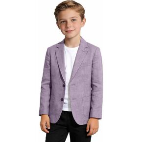 سترة للأولاد من الكتان سترة كاجوال خفيفة الوزن للأطفال الأولاد معطف رياضي لحفلات الزفاف الصيفية على الشاطئ in Kuwait