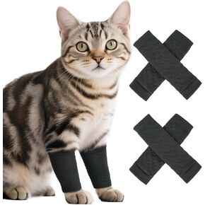 ROZKITCH 4PCS Dog Leg Wraps to Stop Licking Scratching Wound Skin, Solid Pattern Elbow Protectors for Rear and Front Legs for Border Collie, Australian Shepherd, Bulldog Blue 2XL in Saudi Arabia