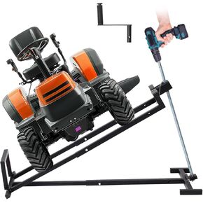 رافعة رفع جزازة العشب، سعة وزن 880 رطل، رافع صيانة تلسكوبي عالي التحمل مع كرنك ومقبض أداة الطاقة، قابل للطي وسهل التجميع، مثالي لجزازات العشب وجرارات الحدائق in Kuwait