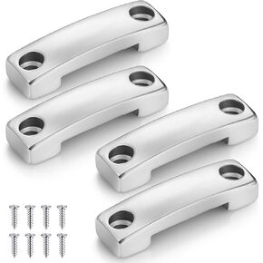 Tandefio 8 قطع 25 مم، 1 بوصة SS 316 Bimini Boat Top Pad العين الثقيلة حلقات سطح قوارب الكاياك مع 16 قطعة مسامير الفولاذ المقاوم للصدأ حلقة القدم بيميني ربط الأشرطة، وشملت الأجهزة، لا حزام in Kuwait