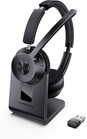 Soothielec Headset wtih Mic, USB Headset with Microphone for PC, Computer Headset with Noise Canceling Microphone for Laptop, Wired Headset with Mute for Home Office Online Class Skype Zoom Meetings in Saudi Arabia