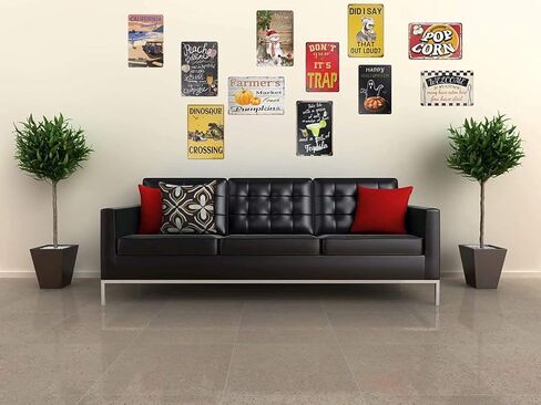 QISPIOD St Patrick's Day Slate ترحيب ريترو معدن القصدير لافتة ديكور للتعليق على الحائط لوحة للمقهى والمنزل والحديقة مجموعة لافتات 8 × 12 بوصة in Kuwait