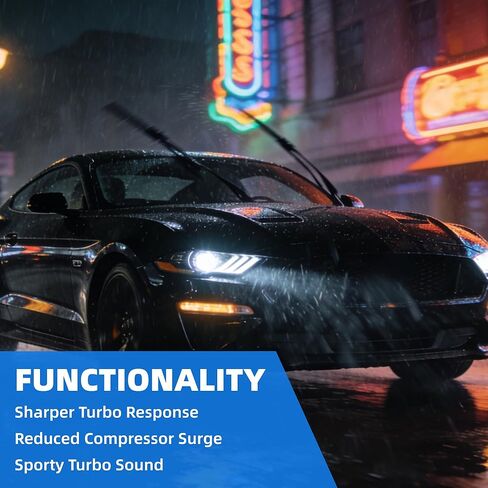 محول صمام النفخ متوافق مع سيارات Ford Fiesta، Mustang، Fusion، Edge، Escape، Transit، Bronco يناسب محركات EcoBoost Turbo سعة 1.5 لتر 1.6 لتر 2.3 لتر 2.7 لتر، ألومنيوم CNC، أسود in Kuwait