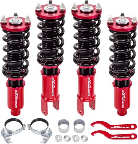 كويلوفيرز maxpeedingrods لهوندا سيفيك 1988-2000، لهوندا CR-X 1988-1991، لCR-X Delsol 1993-1995، لأكورا إنتيجرا 1990-2001، طقم خفض الارتفاع قابل للتعديل أزرق in Kuwait