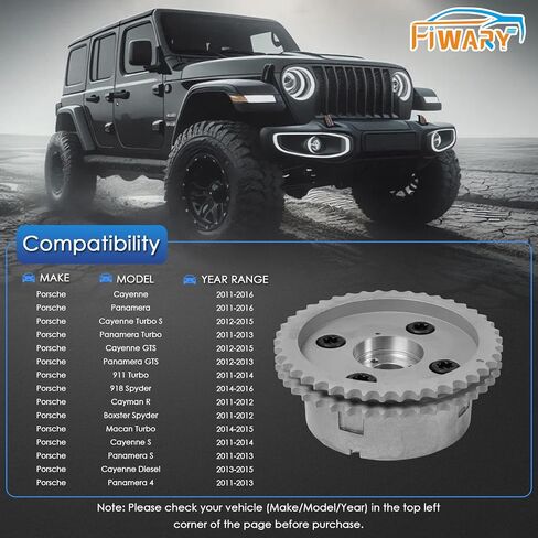 ضرس عمود الحدبات المدخول VVT 94810505121 لبورش كايين 958 2011-2016 4.8L V8 بديل مباشر in Saudi Arabia