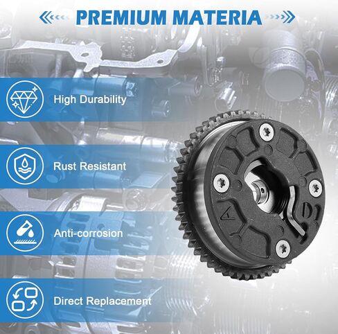 مجموعة ضرس تروس عمود الحدبات للسحب والعادم 12643698/12655753 لسيارة Chevy Equinox/Malibu/Buick Encore 2016-2022 1.4L-1.5L - يعيد توقيت الصمام ويعزز استجابة الخانق ويحسن كفاءة استهلاك الوقود in Saudi Arabia