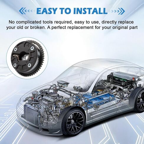 مجموعة ضرس تروس عمود الحدبات للسحب والعادم 12643698/12655753 لسيارة Chevy Equinox/Malibu/Buick Encore 2016-2022 1.4L-1.5L - يعيد توقيت الصمام ويعزز استجابة الخانق ويحسن كفاءة استهلاك الوقود in Saudi Arabia