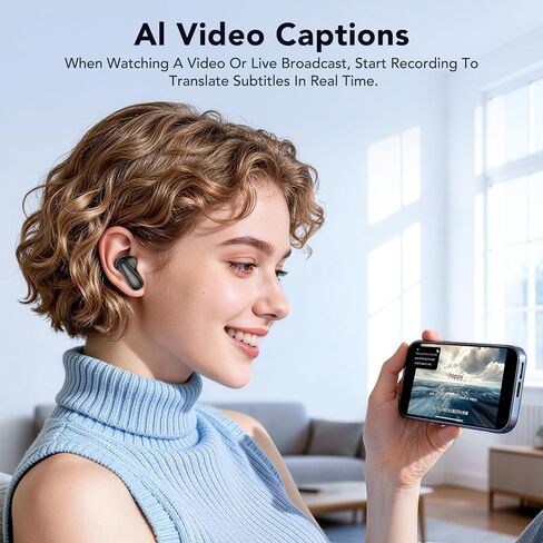 MINISO MS102 AI Translator Earbuds, 3-in-1 Translation Earbuds in Real Time Support 135 Languages, Audifonos Traductores Inglés Español, Bluetooth 6.0 Translating Device for Travel Business Learning in Saudi Arabia