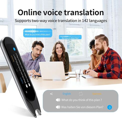 قلم مترجم، قلم قارئ المسح الضوئي، جهاز مترجم اللغة، أداة مساعدة للأطفال والكبار، الذين يعانون من عسر القراءة، ومتعلمي اللغة وصعوبات التعلم، بما في ذلك 142 لغة (رمادي) in Kuwait