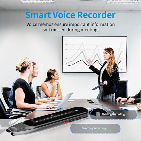 قلم مترجم، قلم قارئ المسح الضوئي، جهاز مترجم اللغة، أداة مساعدة للأطفال والكبار، الذين يعانون من عسر القراءة، ومتعلمي اللغة وصعوبات التعلم، بما في ذلك 142 لغة (رمادي) in Kuwait