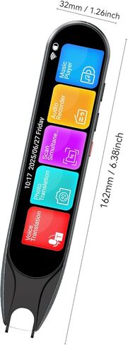 قلم مترجم، قلم قارئ المسح الضوئي، جهاز مترجم اللغة، أداة مساعدة للأطفال والكبار، الذين يعانون من عسر القراءة، ومتعلمي اللغة وصعوبات التعلم، بما في ذلك 142 لغة (رمادي) in Kuwait