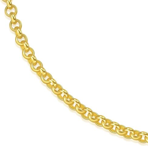 CHOW SANG SANG 999.9 24K Pure Gold Essence Rolo Chain Necklace for Women 45cm 95990N Price-by-Weight 18.71g Gold in Saudi Arabia