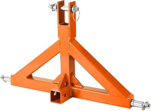 3 Point Hitch Receiver 2" with Towing Ball Mount and Hook - 10,000LB Capacity - Category 1 Quick Attach Adapter for Tractor Implements - Compatible with Kubota, Kioti, BX, Yanmar in Kuwait
