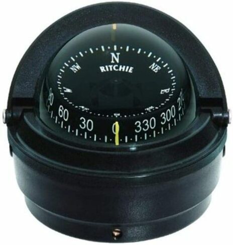 Ritchie S-87 Voyager Compass Dial with Surface Mount and 12V Green Night Light in Kuwait