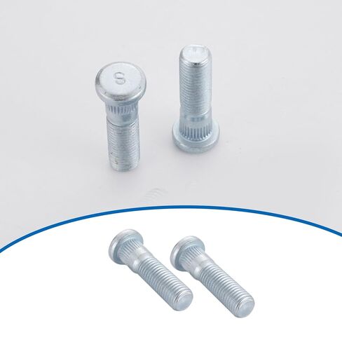 4PCS M12x1.5 Wheel Studs and Lug Nuts Set, Compatible with Honda Accord Civic City CR-V HR-V Insight Element Prelude S2000 & Acura Legend Integra Fits Multiple Models Chrome Wheel Studs Replacement in Kuwait