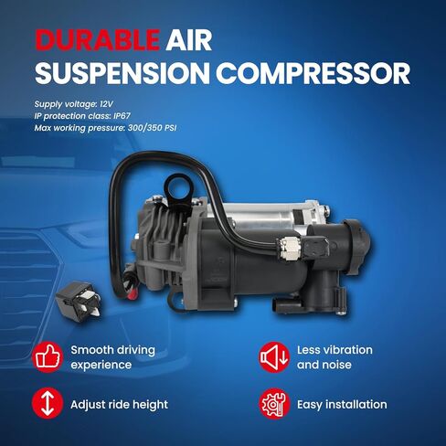 MOCA Air Suspension Compressor Compatible with 18-20 for Mercedes-Benz Maybach S560 4.0L/ S450 3.0L, 14-17 for S550 4.7L, 2019 for Mercedes-Benz S560 4.7L/ S560L 4.0L, 18-21 for S63 AMG 4.0L in Saudi Arabia