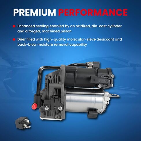 MOCA Air Suspension Compressor Compatible with 18-20 for Mercedes-Benz Maybach S560 4.0L/ S450 3.0L, 14-17 for S550 4.7L, 2019 for Mercedes-Benz S560 4.7L/ S560L 4.0L, 18-21 for S63 AMG 4.0L in Saudi Arabia
