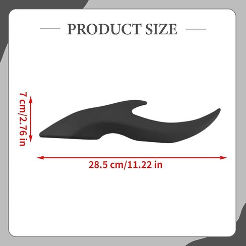 2 Pieces Car Roof Dragon Horn Modification Halloween Devil Horn Car Exterior Decor 3D Auto Roof Decoration, Black in Kuwait