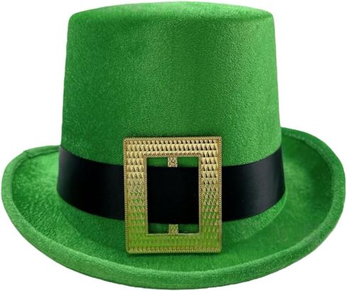 قبعة يوم القديس باتريك، قبعة رأس الجني الخضراء، قبعة شامروك خضراء مخملية من أجل هدايا الحفلات التنكرية للقديس باتريك in Kuwait