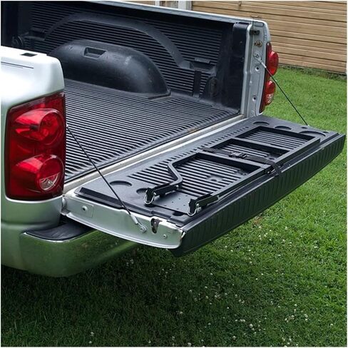 Pickup Truck Tailgate Ladder Truck Tailgate Ladder Foldable Compatible for Pickup Truck's Bed Aluminum Step Grip Plates in Saudi Arabia