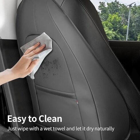 Seat Back Kick Protector Designed for Tesla Model Y/3/X/S Accessories(Includes 2025 Model Y & 2024-2025 Model 3 Highland) - Waterproof, Scratchproof Backseat Cover, Set of 2 in Kuwait
