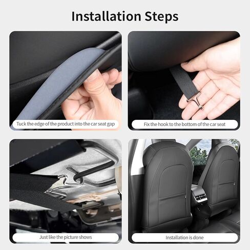 Seat Back Kick Protector Designed for Tesla Model Y/3/X/S Accessories(Includes 2025 Model Y & 2024-2025 Model 3 Highland) - Waterproof, Scratchproof Backseat Cover, Set of 2 in Kuwait