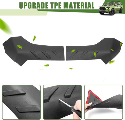 واقي المصد الخلفي لسيارة Toyota 4Runner 2014-2024 (استبعاد TRD Sport & Limited) غطاء زاوية واقي المصد الخلفي مادة TPE ناعمة لملحقات السيارة الخارجية 14-24 4 عداء in Kuwait