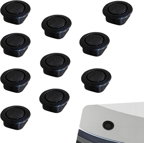 10 PCS Car Bumper Radar Hole Plugs Cover, Waterproof & Dustproof Front Rear Bumper Radar Cover Cap, Plastic Parking Sensor Hole Plug, Universal for Most Cars (21-23mm) in Kuwait