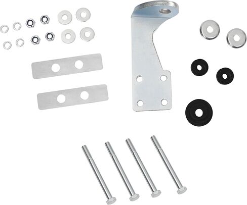 KUAFU Shock Mount Reinforcement Bracket Kit Steel Zinc Plated Silvery Rear Shock Mount Braces Plate Kit Left Driver Side Bolt on in Saudi Arabia