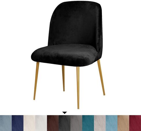 4 Pack Velvet Curved Back Chair Covers Modern Accent Mid Century Short Back Armless Chair Slipcovers for Room Furniture Protector in Saudi Arabia