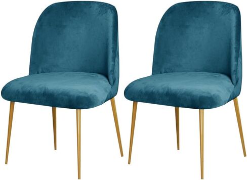 4 Pack Velvet Curved Back Chair Covers Modern Accent Mid Century Short Back Armless Chair Slipcovers for Room Furniture Protector in Saudi Arabia