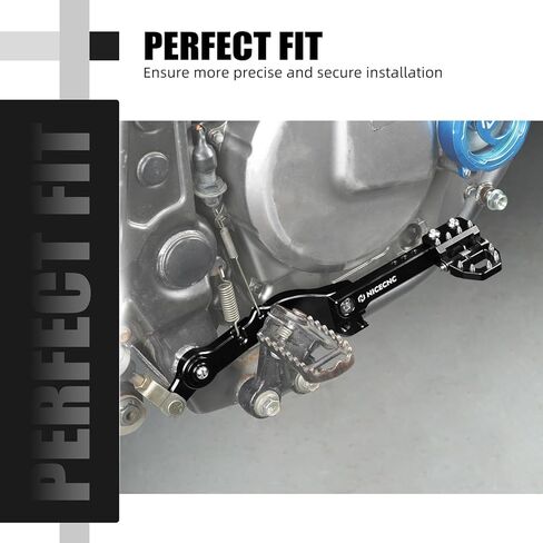 NICECNC Black Lowered Rear Brake Lever, Enhanced Rear Brake Pedal Compatible with Suzuki DR650 1996-2025 in Saudi Arabia