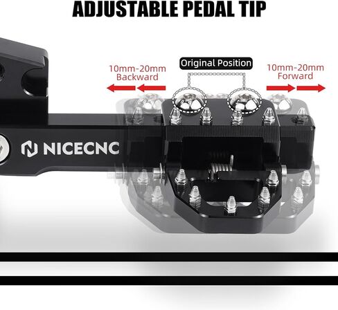 NICECNC Black Lowered Rear Brake Lever, Enhanced Rear Brake Pedal Compatible with Suzuki DR650 1996-2025 in Saudi Arabia