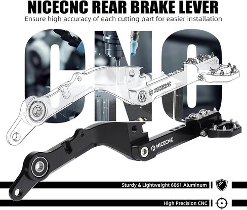 NICECNC Black Lowered Rear Brake Lever, Enhanced Rear Brake Pedal Compatible with Suzuki DR650 1996-2025 in Saudi Arabia