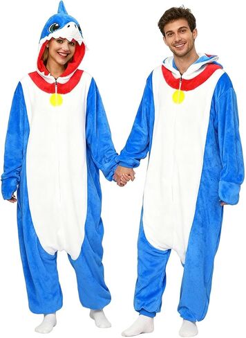Shark Onesie Adult Shark Costume Adult Pajamas Women Men in Saudi Arabia