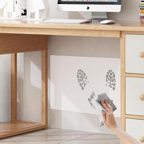 Transparent Under-Desk Wall Protector with Transparent Double-Sided Tape Removes Without Residue Easy to Clean（15.7inch*23.6inch） in Kuwait
