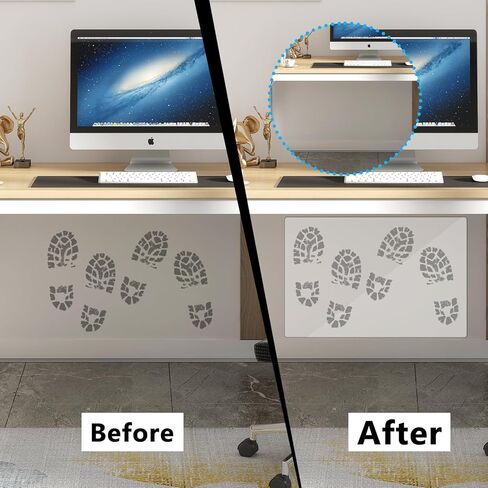 Transparent Under-Desk Wall Protector with Transparent Double-Sided Tape Removes Without Residue Easy to Clean（15.7inch*23.6inch） in Kuwait